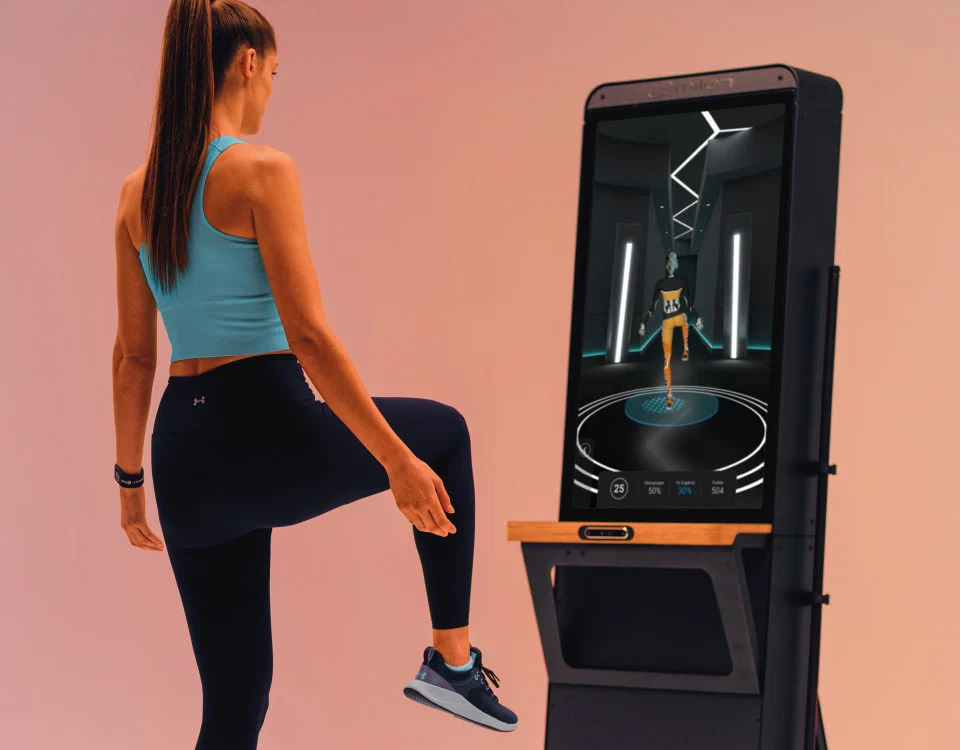Smart circuit training toestel met touchscreen begeleiding
